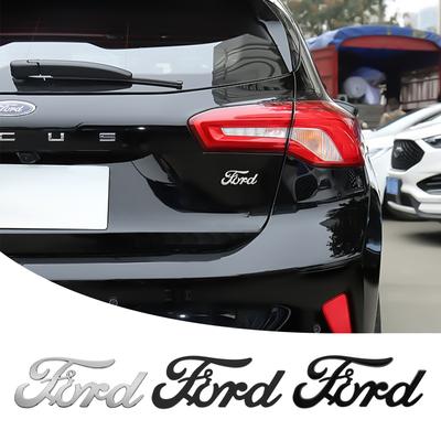 ABS Car Trunk Letter Emblem Sticker Decoration Auto Exterior Accessories For Focus Mustang Ranger Fusion Mondeo Kuga ST MK3