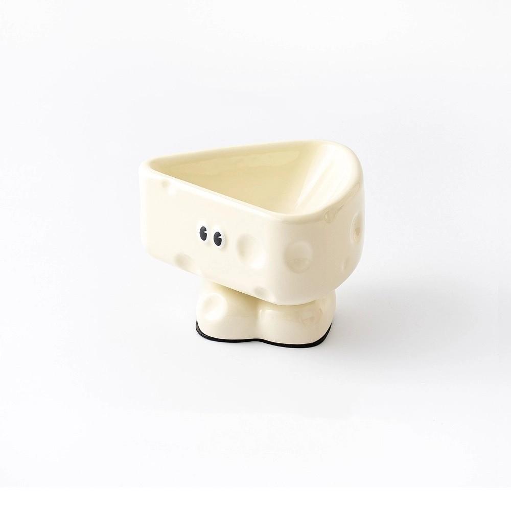 Cartoon Ceramic Cat Bowl High Footed Anti-ant Cat Bowl Slow Eating Bowl  Cat Feeding