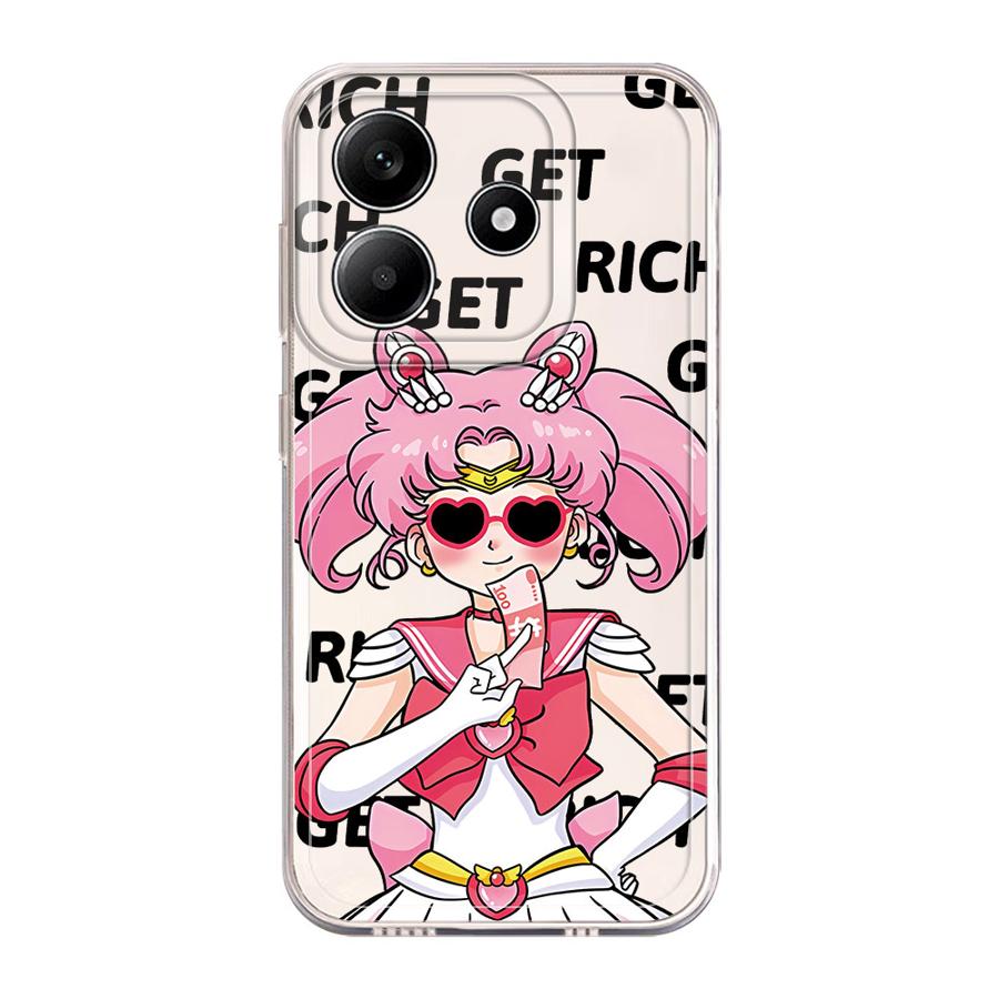Sailor Moon Soft Phone Cover Case for Xiaomi Redmi Note 14 Pro Plus 11S 13C 14C A4 12S 11 10S 12 9 10 Note 13