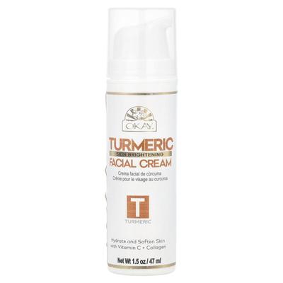 Skin Brightening Facial Cream, Turmeric, 47Ml(1.5Oz)