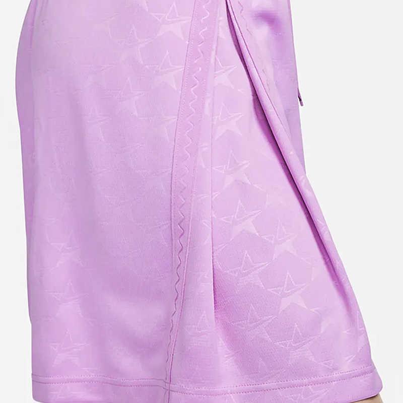 Nike SS23 High Basketball Series Solid Logo Quick-Dry Breathable Mesh Casual Sports Basketball Shorts Women shorts Light-Purple Red DX3949-532