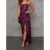 Export Single Sexy Elegant and Personalized Beautiful Exquisite Print Fold Split Sexy Banquet Party Fashion Dress