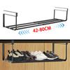 Adjustable Shoe Rack Hanging Under Cabinets Clothes Shoe Storage Shelf Expandable Household Retractable Organizer
