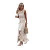 New Hollow Lace Irregular Backless Vest Top & Half Skirt Set