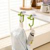 Cute Plastic Flower Bag Hook Adjustable No Drill Flower Shaped Desk Hook Removable Desktop Storage Hook Office