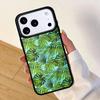 Green Monstera Leaf Mobile Phone Case for IPhone 17 AIR 16pro Max 15 14 13 12 11 Bumper Cover
