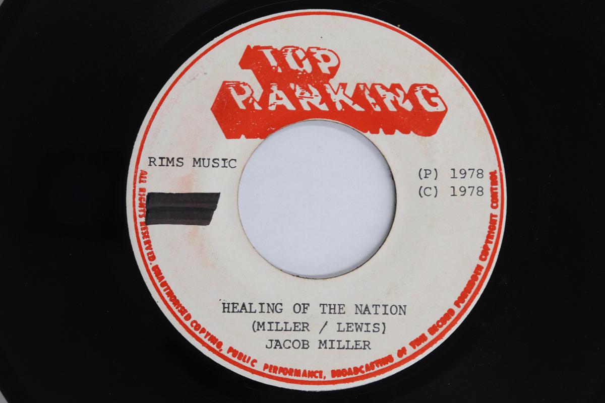 

7inch Record JACOB MILLER / FATMAN RIDDIM - Healing Of The Nation NONE TOP RANKING 1978 Jamaica Reggae, Ska & Dub Used