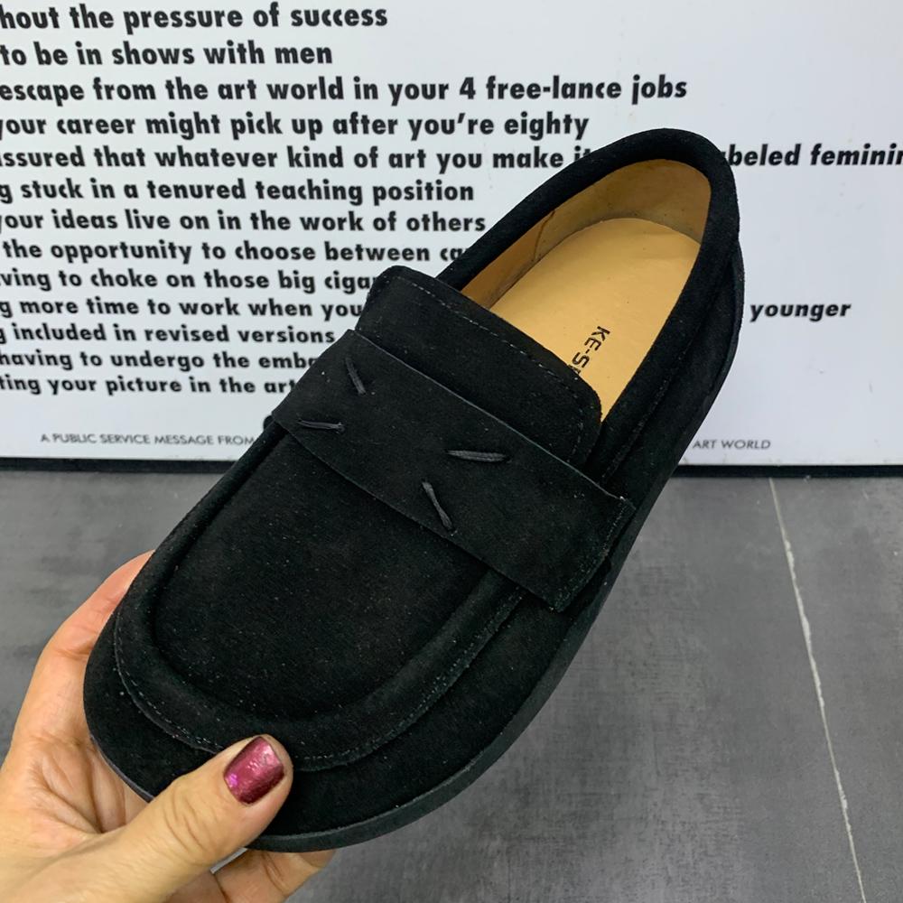 Modne Damskie Mullers Letnie Skórzane Damskie Płaskie Buty Duże Rozmiary Casualowe Damskie Mokasyny Wsuwane Damskie Buty 2024 Nowy Styl