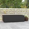 Outdoor Garden Furniture Cover Waterproof, Anti-UV 600D Heavy Duty Oxford Fabric Patio Furniture Cover for Rectangular Sofa Table Set, Black