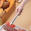 Stainless Steel Food Tongs for Buffet BBQ Long Handle Non-Slip Food Clips Rust-Proof Dishwasher Safe Kitchen Utensils for Seafood Bread Vegetables