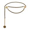 Chic Dress Waist Chain With Metal Link Accent For Young Women