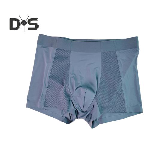 Pánské boxerky, spodní prádlo, střední pas, elastický pas, U-konvexní kraťasy, jednobarevné U-konvexní prodyšné látkové kalhotky
