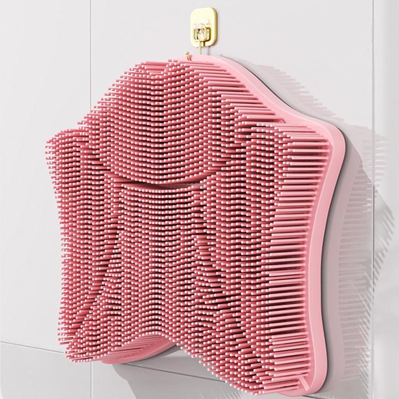 Factory Bathroom Antislip Mat Bath Brushes Scrubbers Bath Mats Body Dirt Removal Suction Cups Bath Wash Pad Bath Body Brushes