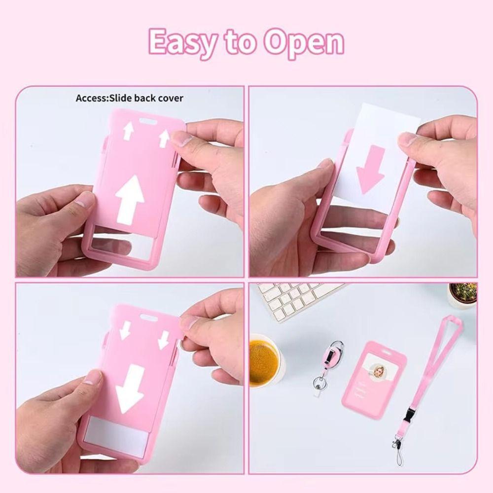 with Breakaway Lanyard Work Permit Card Set Access Control Set  Document Protection