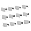 12Pcs Car Wind Rain Deflector Channel Fixing Retaining Clips, Stainless Steel Deflector Clips for HEKO G3 SNED