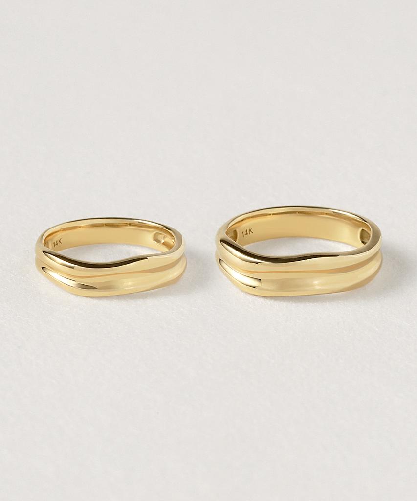 Mcel 14K Liv-El Couple Rings - S