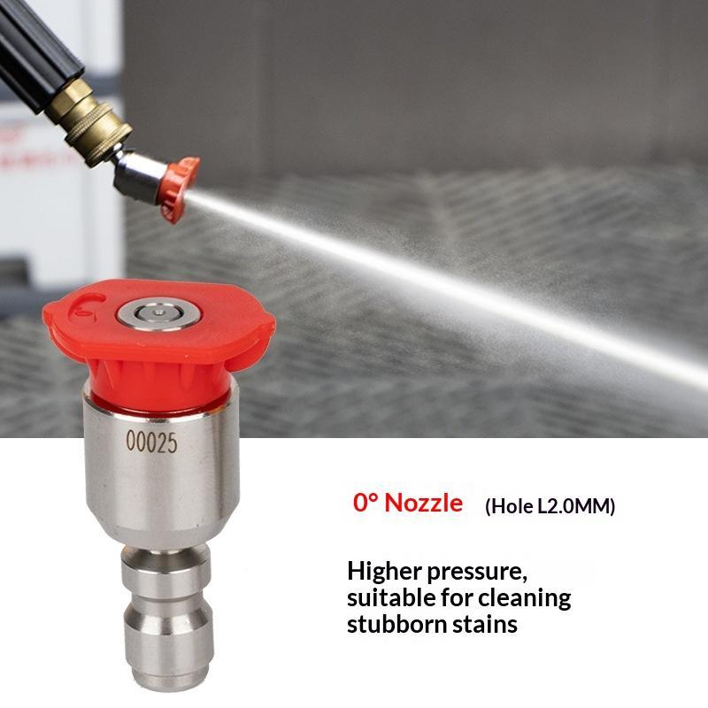 High Pressure Washer Turbo Nozzles 1/4'' Quick Connect Rotary Spray Jet Tip For Car Cleaning Patio - Efficient Cleaning
