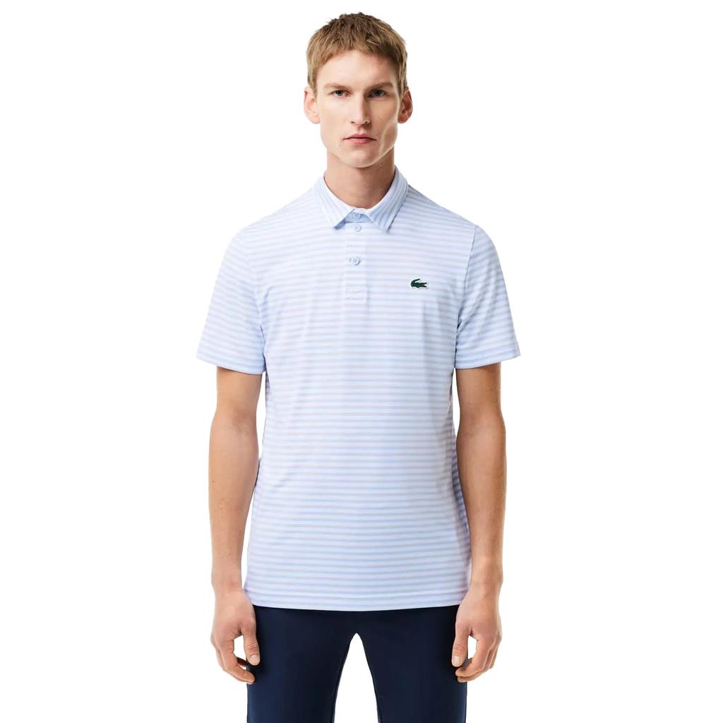 Lacoste Mens Ultra Dry Striped UV Protection Polo Shirt