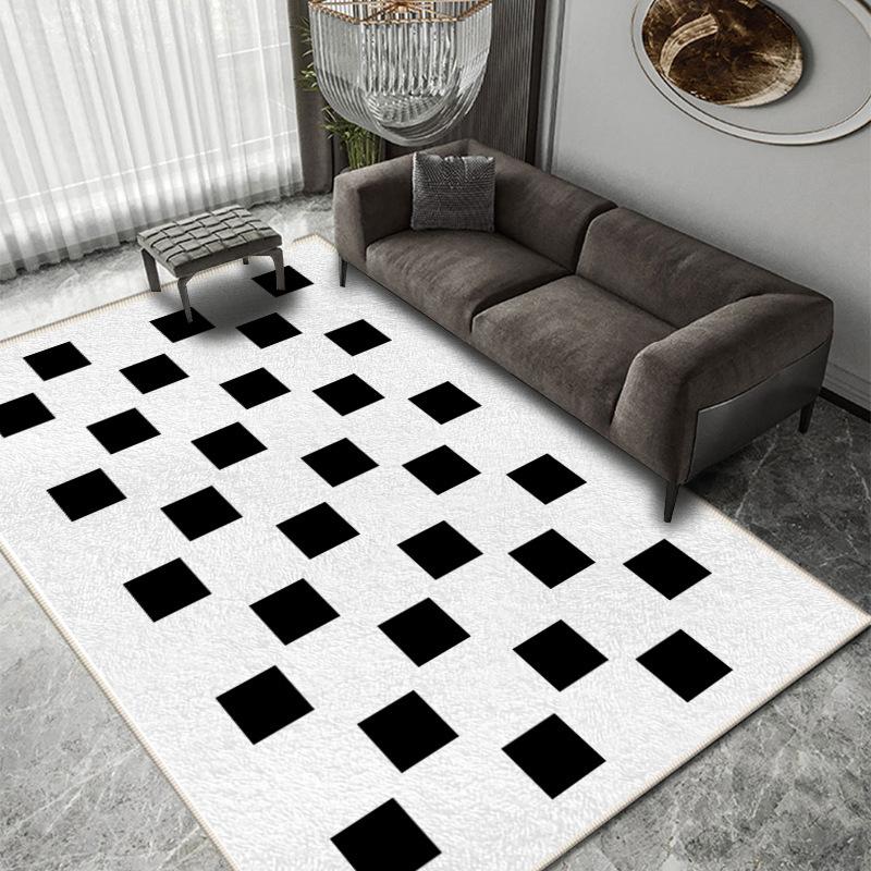 Light Luxury Living Room Carpet Room Large Area of Nordic Wind Sand Tea Table Mat All Shop with Dirt Resistant Floor Mat