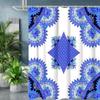 National Style Mandala Bathing Curtain  Bathroom Letters Shower Curtain Waterproof With 12 Hooks Fishes Home Deco Free Ship