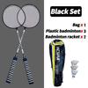 Professional Badminton Set 2Pcs Beginner Exercises Durable Alloy Badminton Racket Teenager Training