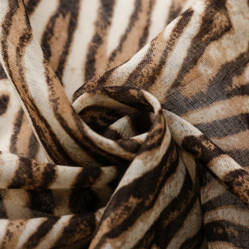 Autumn And Winter Bohème Zebra Print Scarf For Women Warm Comfortable Fashion Soft Fringe Shawl And Scarf 180*85Cm