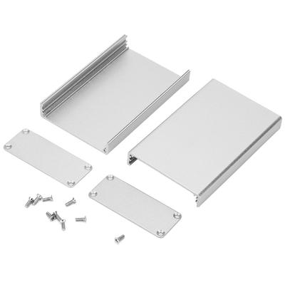 Aluminiumgehäuse Leiterplatte Instrumentengehäuse Elektronische Kühlbox Silber 20*50*80mm