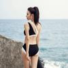 One-piece Swimsuit Fashion Swimming Belly Cover Small Chest Sex Niche Irregular Single Shoulder Ins