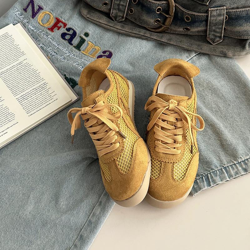 Fashion Breathable Mesh Muffin Thick Baseplate Shoes Women's 2025 New Summer Versatile Wear Comfortable Sports and Leisure Shoes