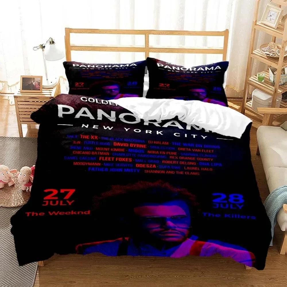 Comforter Die Weeknd Fashion Pop Singer 3D Printed Bedding Queen Bedding Set King Size Bedding Set Soft And Comfortable