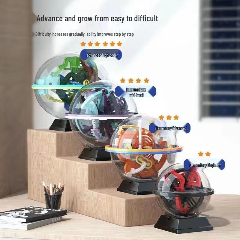 Aikeyou 3D Labyrinth Ball Lernspielzeug für Kinder – Logisches Denken und Geburtstagsgeschenk