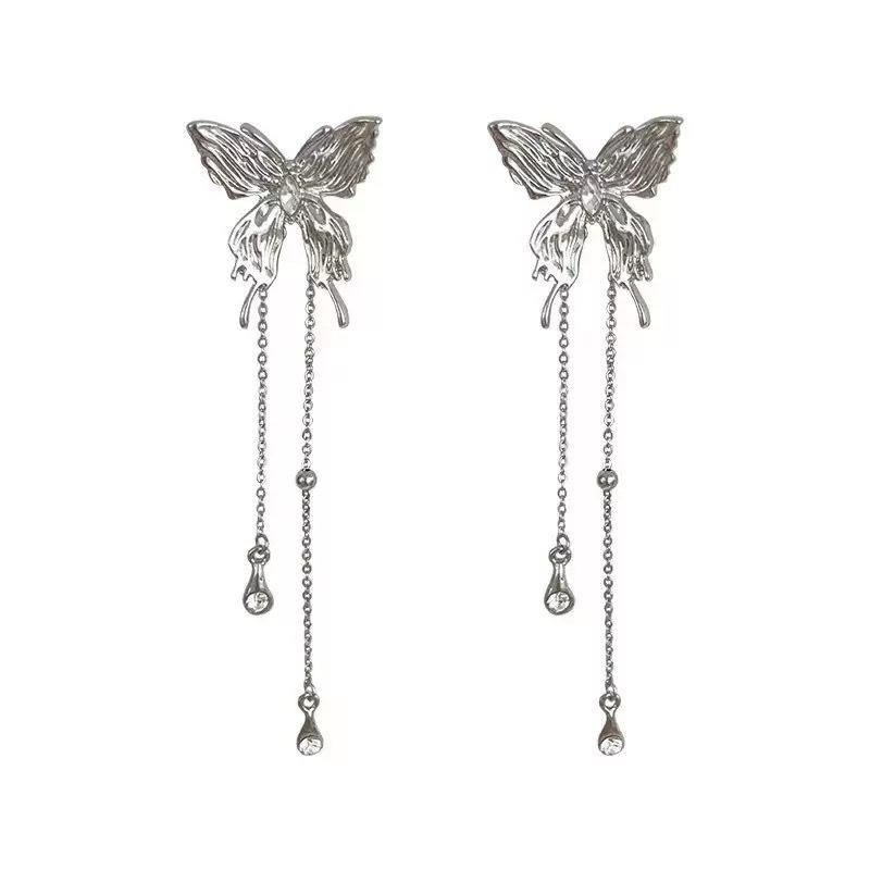 Female Niche Tassel Butterfly Earrings