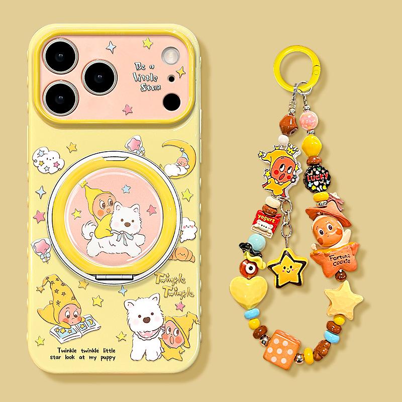 West Highland Star Apply 17pm iPhone Case 15 Silicone 16 Cute Cartoon 14 Rotating Bracket 13 Couple