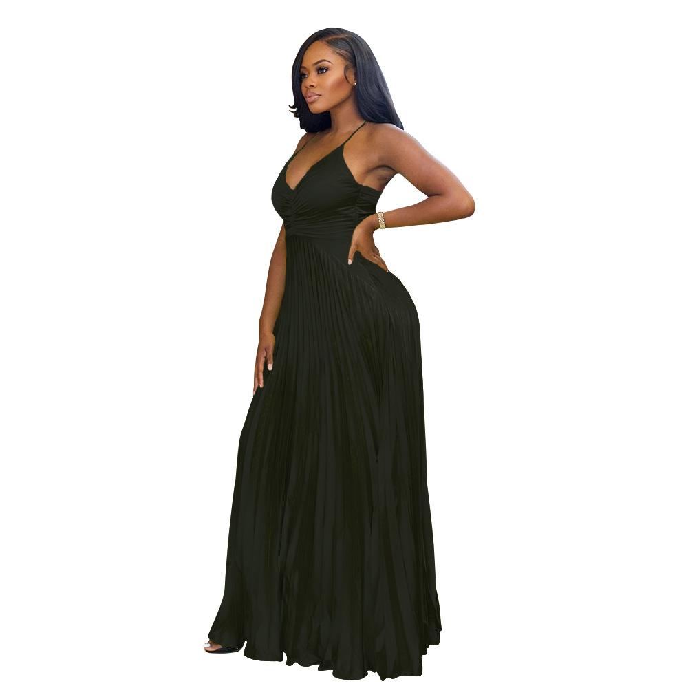K10765 Women's Party Dress Pleated Faux Silk Bodycon Club Cocktail Evening Gown
