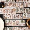 Journamm 6pcs/pack Vintage Plant Sticker Scrapbooking Materials DIY CUT Decor Junk Journal Planner Aesthetics Sticker Stationery