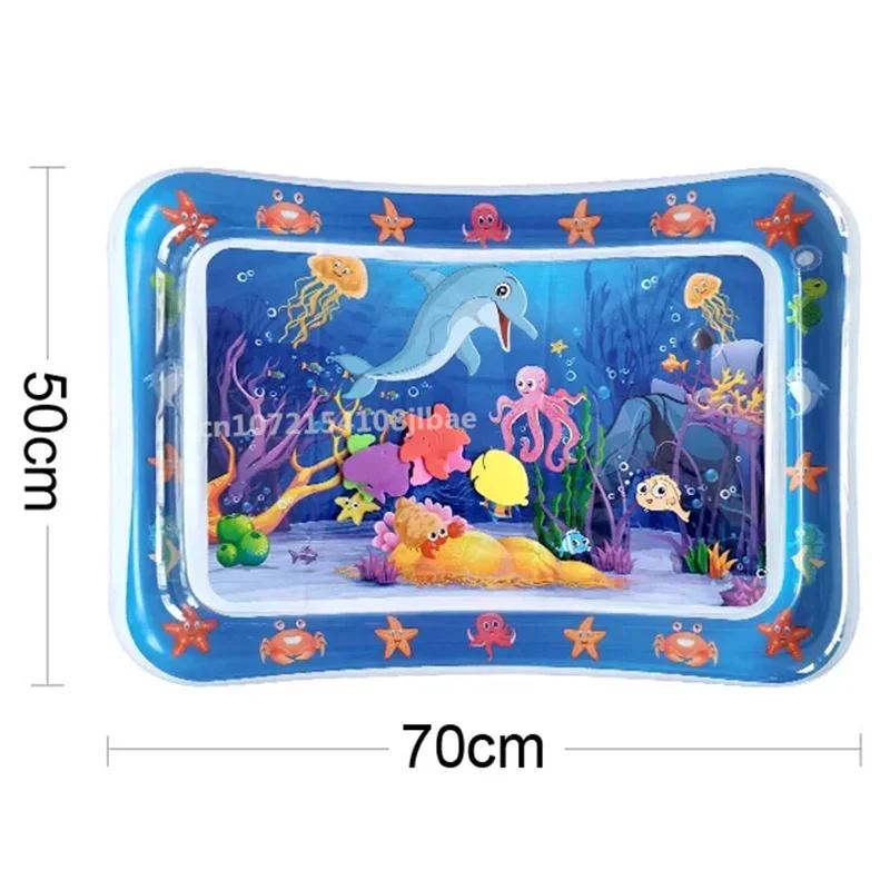 

100/170cm Kids Inflatable Water Splash Play Pool-Outdoor Round Sprinkler Mat Funny Yard Water Spray Pad for Children Summer Fun