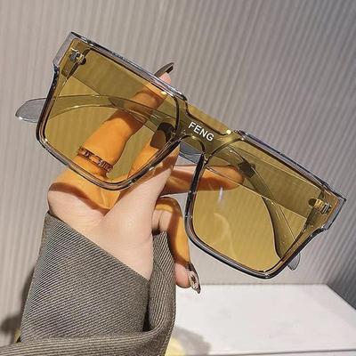 Herren Übergröße Winddichte Sonnenbrille mit Integriertem Design und Europäisch-Amerikanischem Stil