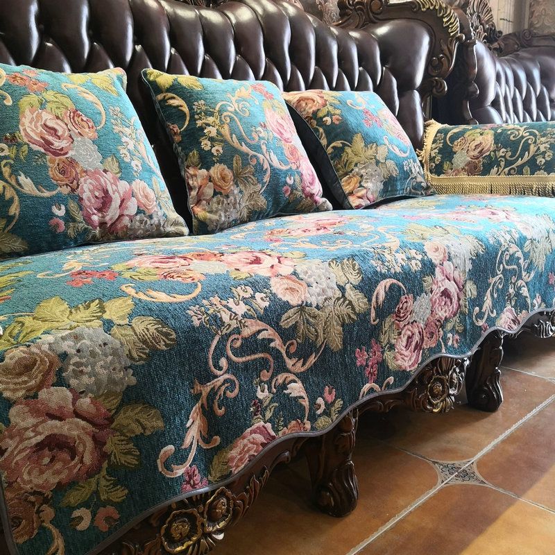 

American Sofa Cushion Country European-Style All-Inclusive Universal 2025 New Arrival High-End Luxury Leather Non Slip Sofa Cover Slipcover