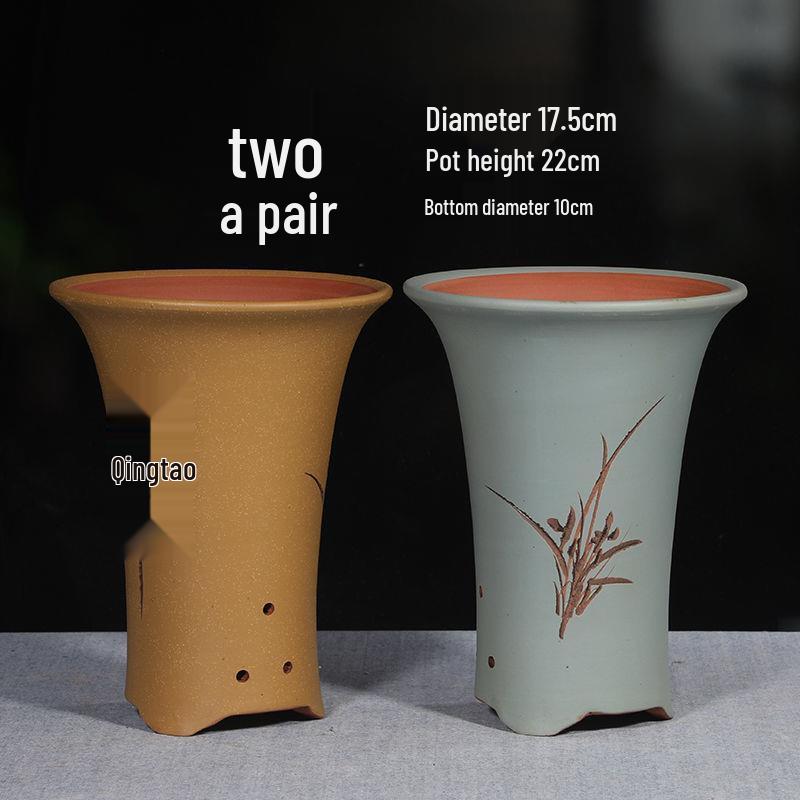Yuzhuxun HC Breathable Purple Clay Orchid Pot