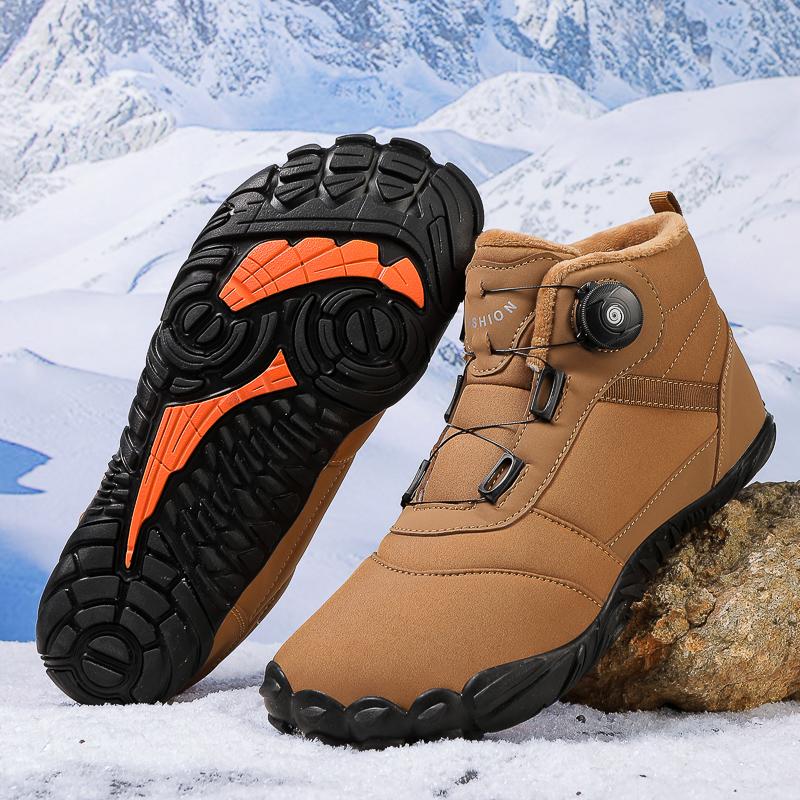 Fashion New Winter Booties Men Snow BareFoot Casual Shoes Outdoor Work Shoes Ladies Warm Fur Men Ankle Shoes Male Snow Boots Big Size 47
