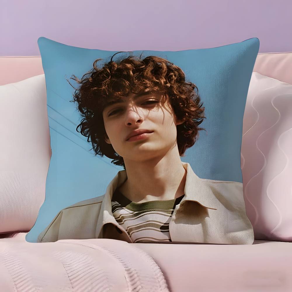 Famous Actor F-Finn W-Wolfhards Pillow Case Ultra Soft Skin Friendly Fabric Cloud Like Comfort & Concealed Zipper