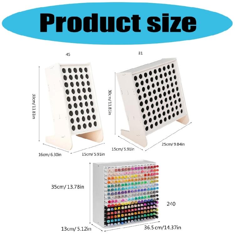 45/81 Slots Marker Storage Organizer Tilted Marker Storage Box Crayon Pen Holders For Artists Students