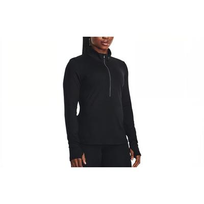Solid Color Zip Running Sports Slim Fit Stand Collar Long Sleeve T-Shirt Women Tops Black 1379349-001