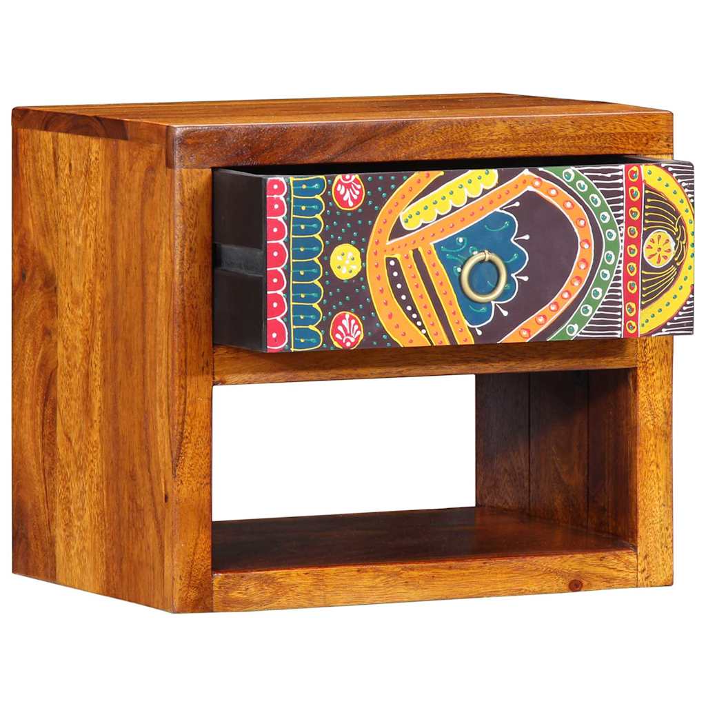 Nightstand Brown 40 x 35 x 35 cm Solid Acacia Wood