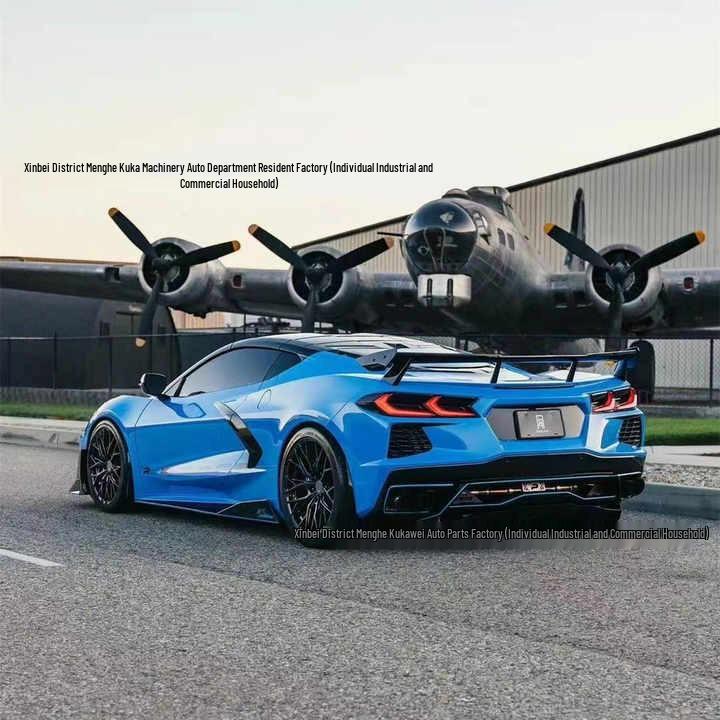 Kompatibel bakspoilerdeflektor för Chevrolet Corvette C8 (2019) Modifiering