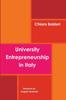 The University Entrepreneurship In Italy Book