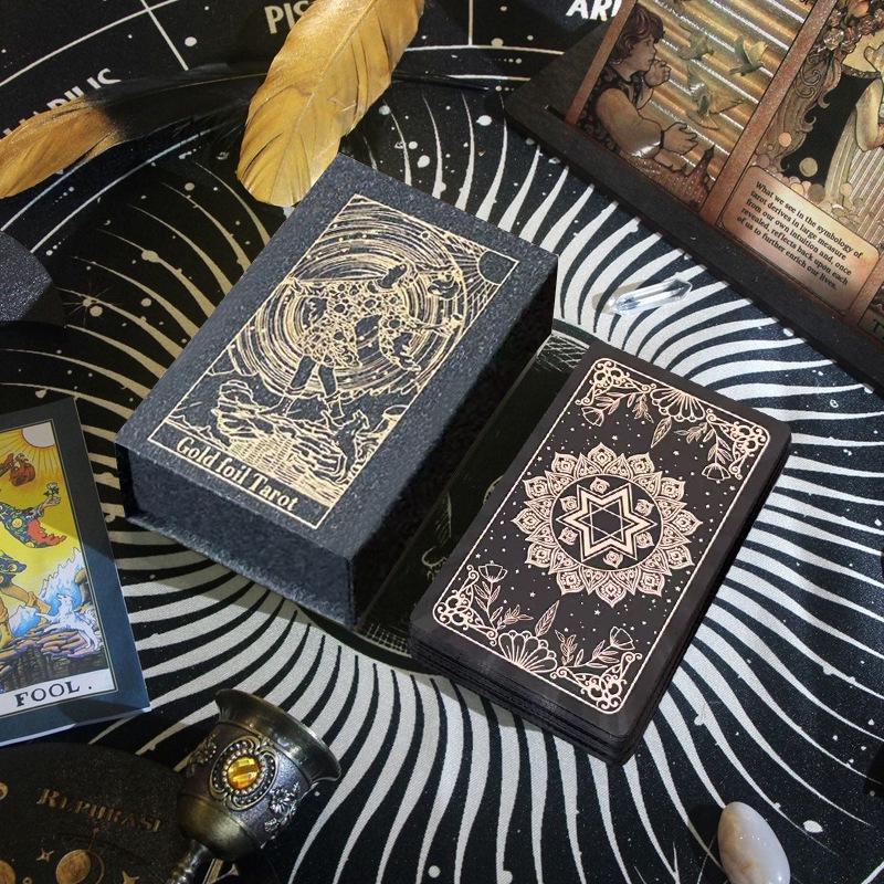 Smith-Waite Centennial Tarotová karta - Zlatá fólie, Vodotěsná, Vhodná pro začátečníky