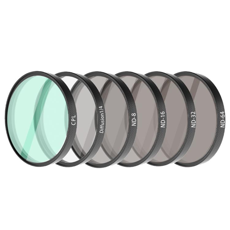 Multi‑Type Camera Lens Filter for DJI Osmo Action 6, Aluminum Frame ND CPL UV Black Diffusion 1/4 Optical Accessory