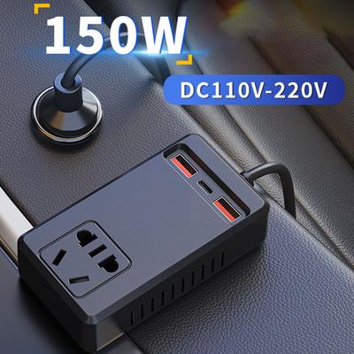 For Camping Input Voltage 10-28V 150W Inverter Multi Device Car Charger USB Charger Inverter Built-in Cooling Fan