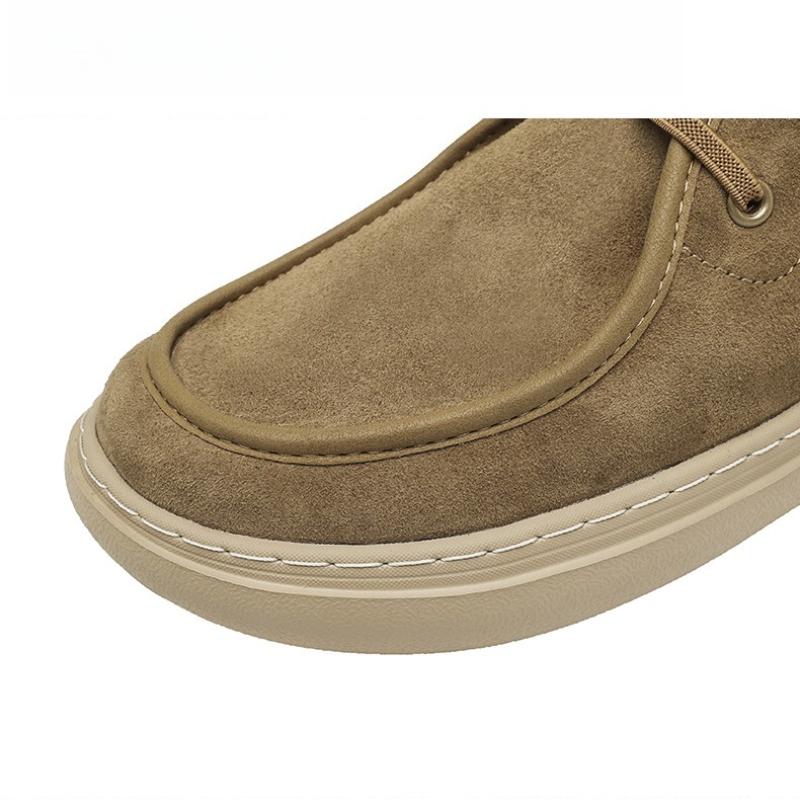 Men's Casual Leather Shoes Soft Sole Walking Shoes Luxury Brand Lace-Up Lightweight Walking Shoes Outdoor Mens Sneakers